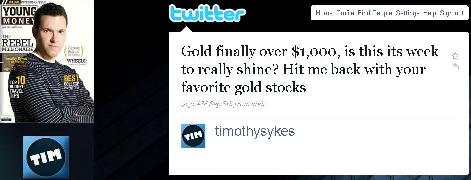 TimothySykes Gold Request